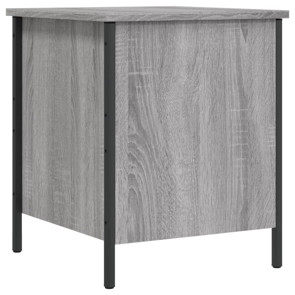 Grey Sonoma Engineered Wood Storage Bench - 40x42.5x50 cm