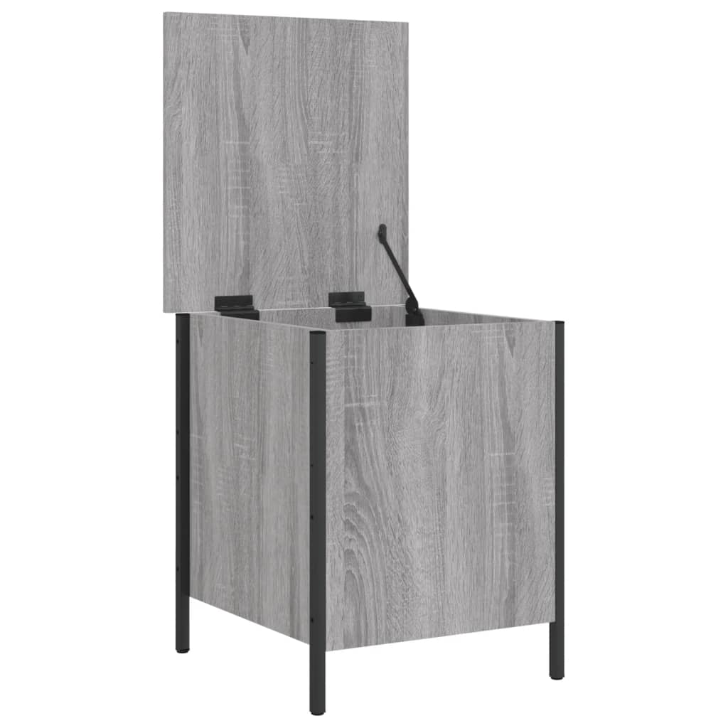Grey Sonoma Engineered Wood Storage Bench - 40x42.5x50 cm