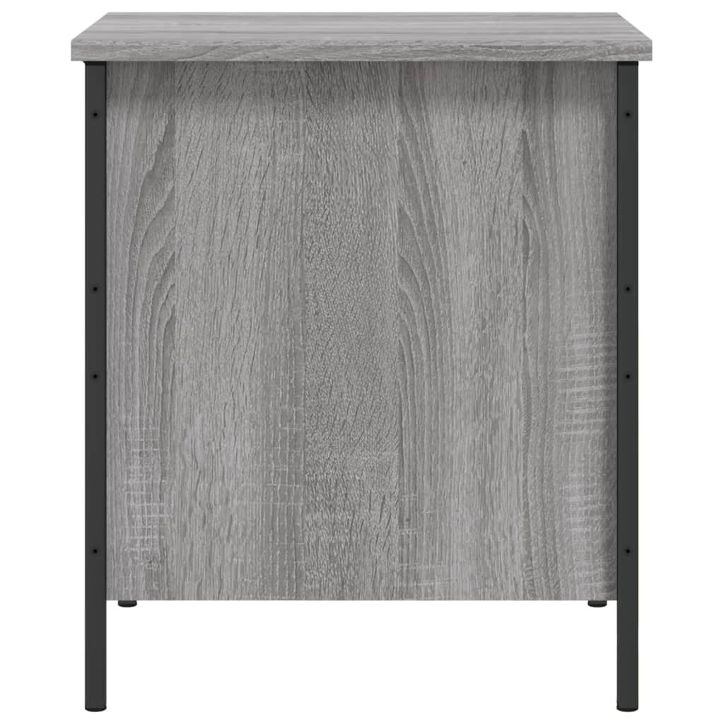 Grey Sonoma Engineered Wood Storage Bench - 40x42.5x50 cm