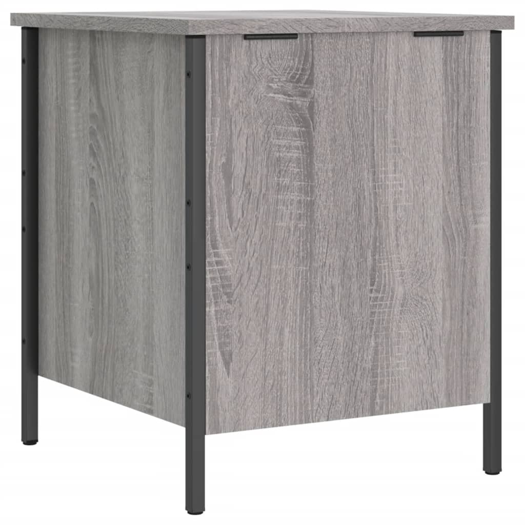 Grey Sonoma Engineered Wood Storage Bench - 40x42.5x50 cm