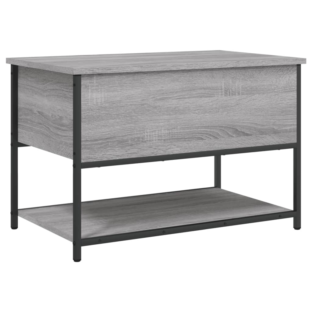 Grey Sonoma Engineered Wood Storage Bench 70x42.5x47 cm