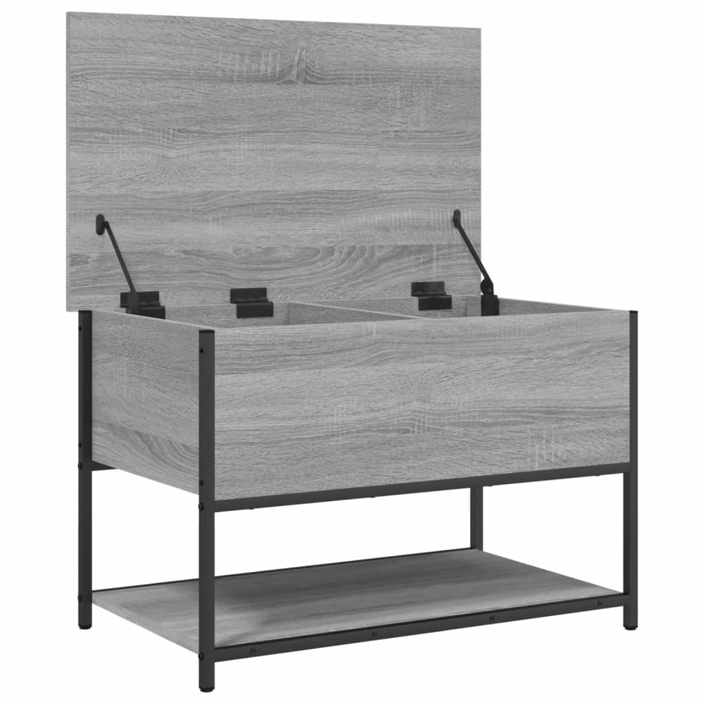 Grey Sonoma Engineered Wood Storage Bench 70x42.5x47 cm