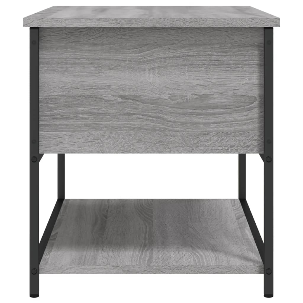 Grey Sonoma Engineered Wood Storage Bench 70x42.5x47 cm