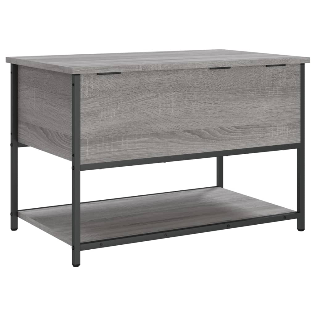 Grey Sonoma Engineered Wood Storage Bench 70x42.5x47 cm