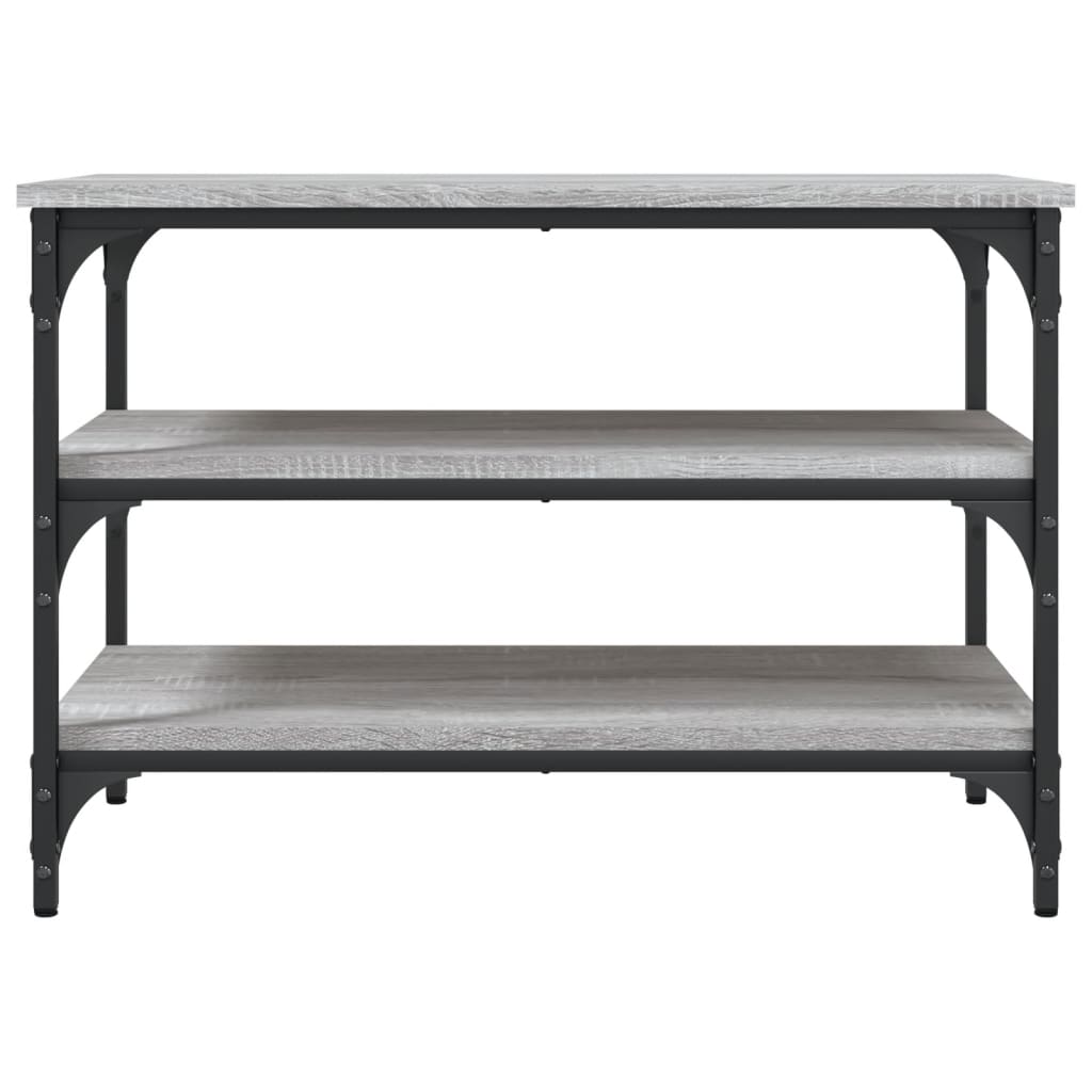 Grey Sonoma Shoe Bench, 70x38.5x49 cm, Engineered Wood