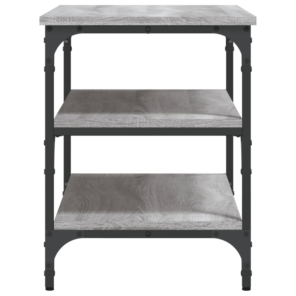 Grey Sonoma Shoe Bench, 70x38.5x49 cm, Engineered Wood
