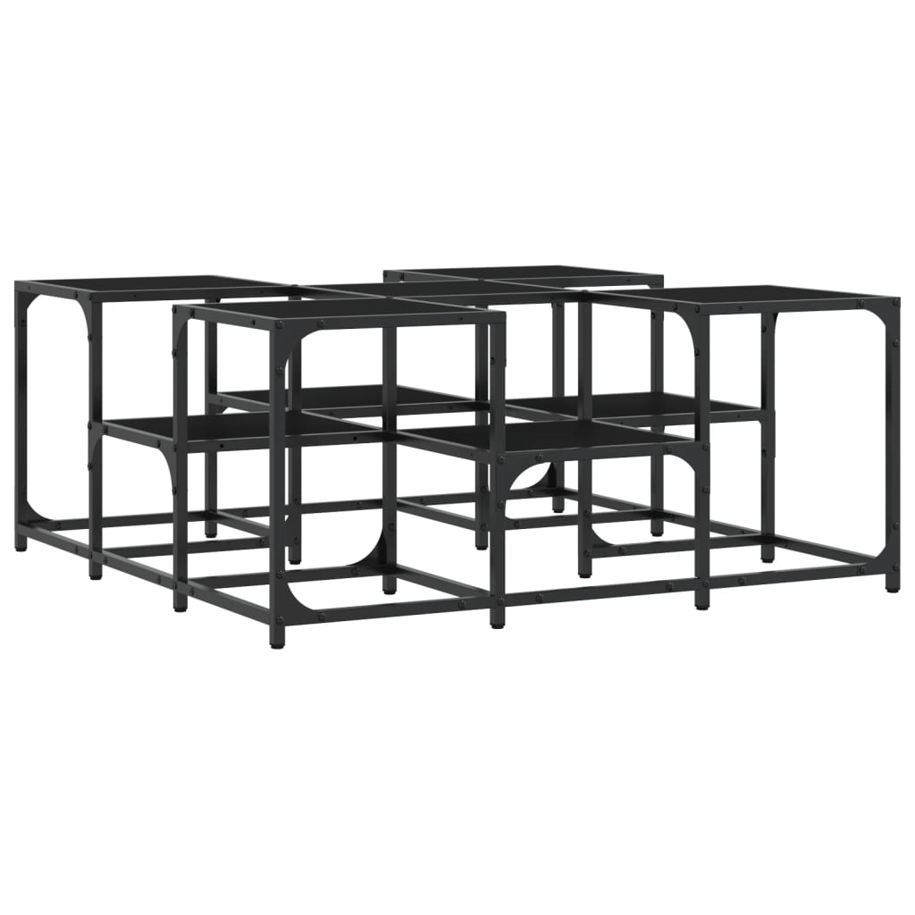 Coffee Table Black 91x91x40 cm Engineered Wood