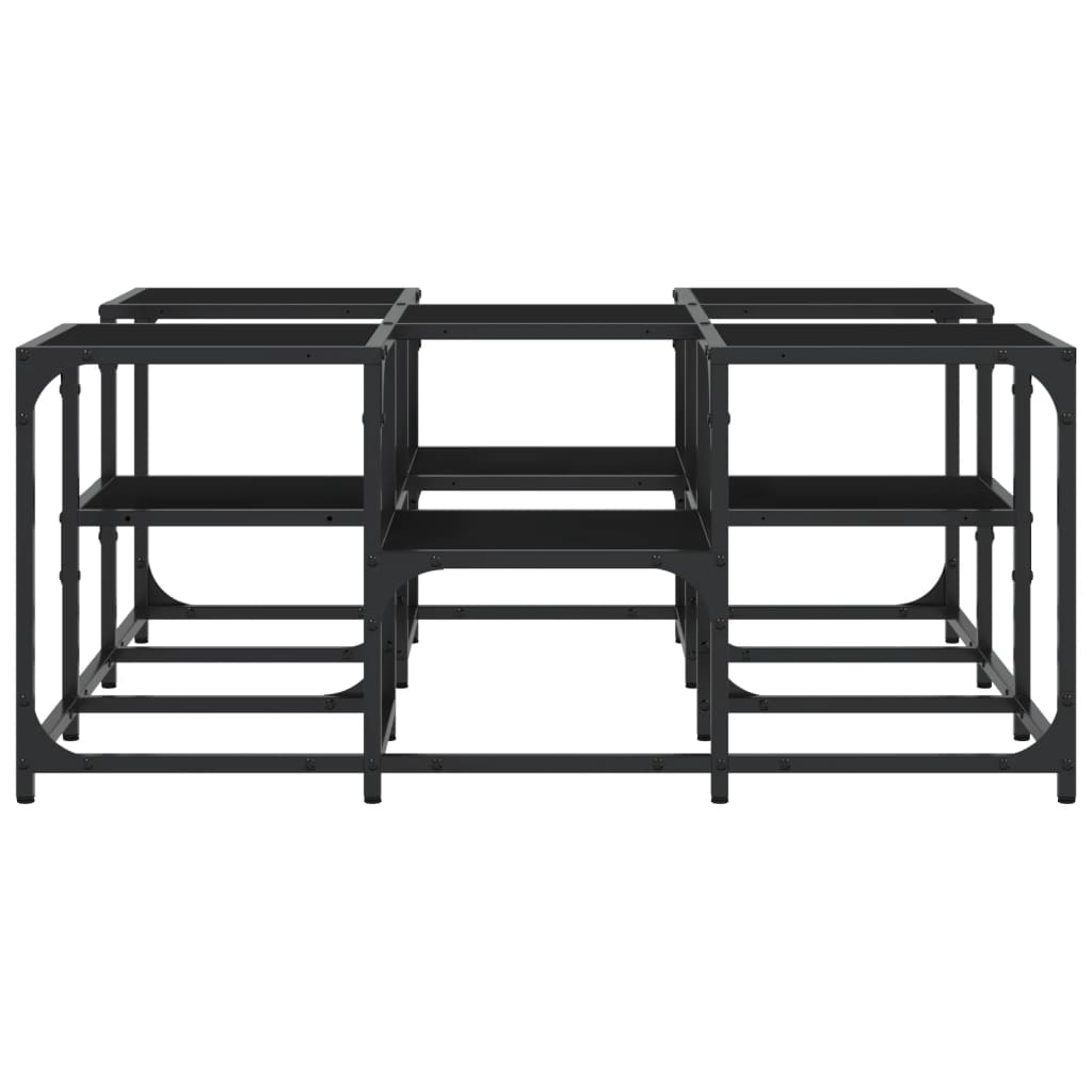 Coffee Table Black 91x91x40 cm Engineered Wood