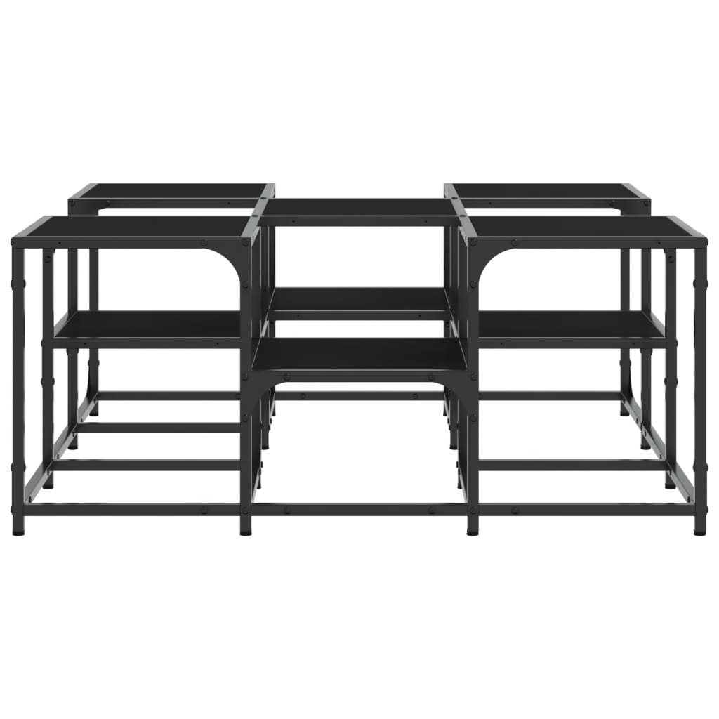 Coffee Table Black 91x91x40 cm Engineered Wood