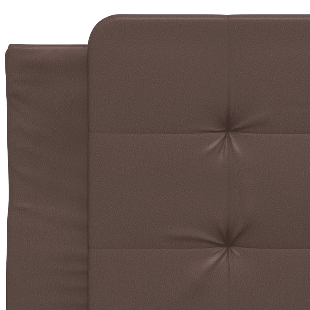 Bed Frame without Mattress "Zadar" Brown 90x200 cm Faux Leather