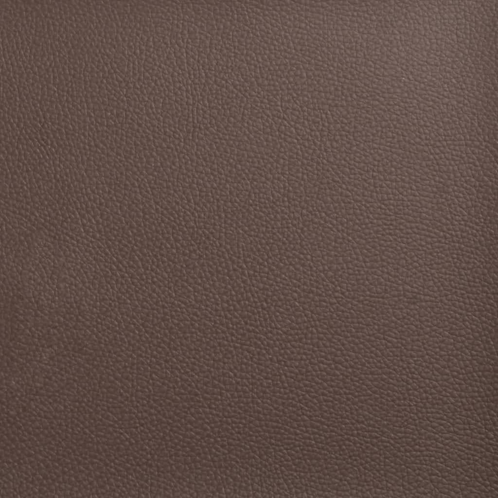Bed Frame without Mattress "Zadar" Brown 90x200 cm Faux Leather