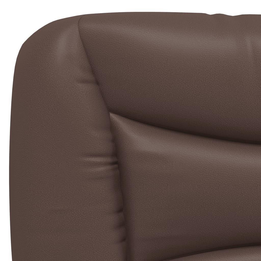 Bed Frame with LED without Mattress "Hvar" Brown 90x200 cm