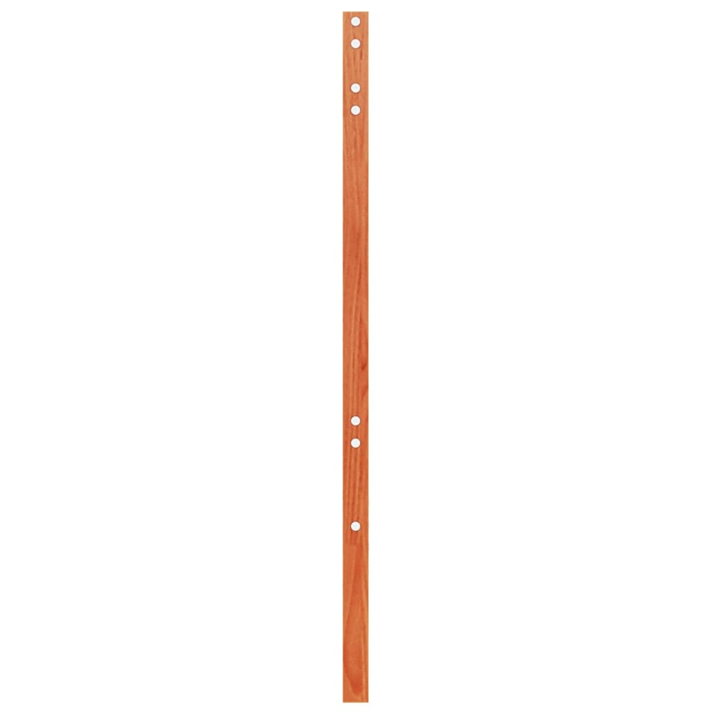 Solid Pine Wood Headboard, Wax Brown Finish, 100 cm