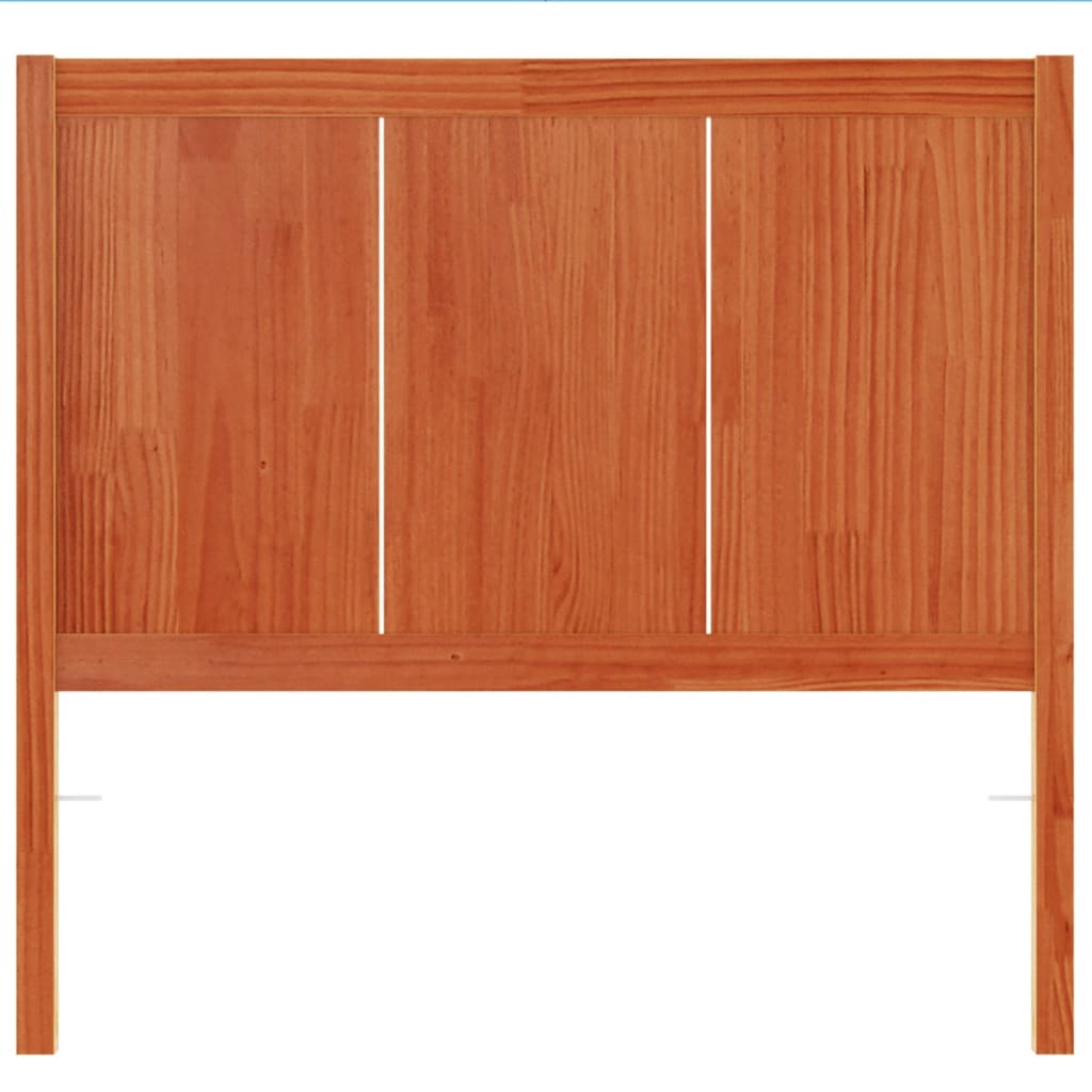 Solid Pine Headboard Wax Brown 100 cm - Durable & Stylish