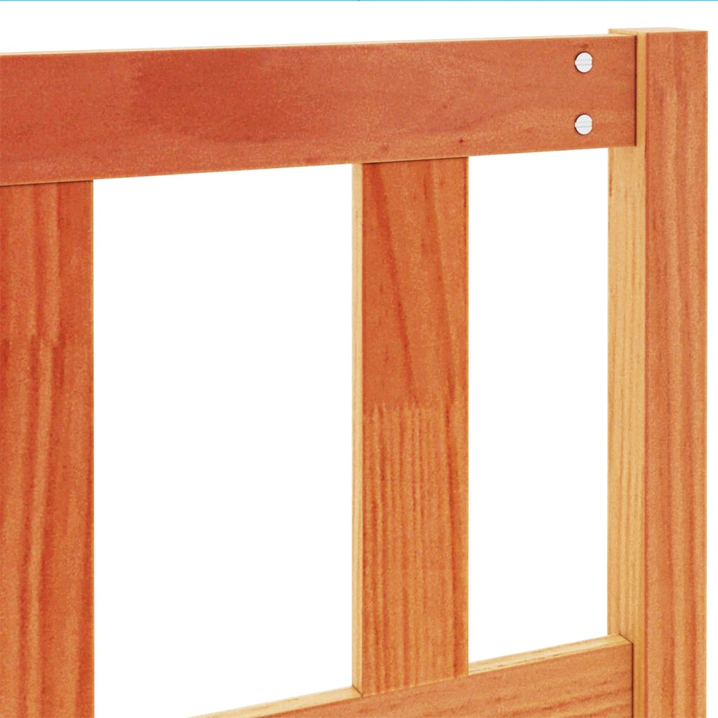 Headboard Wax Brown 135 cm Solid Wood Pine