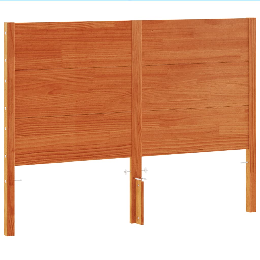 Solid Wood Pine Headboard, Wax Brown, 160 cm - Elegant Bedroom Décor