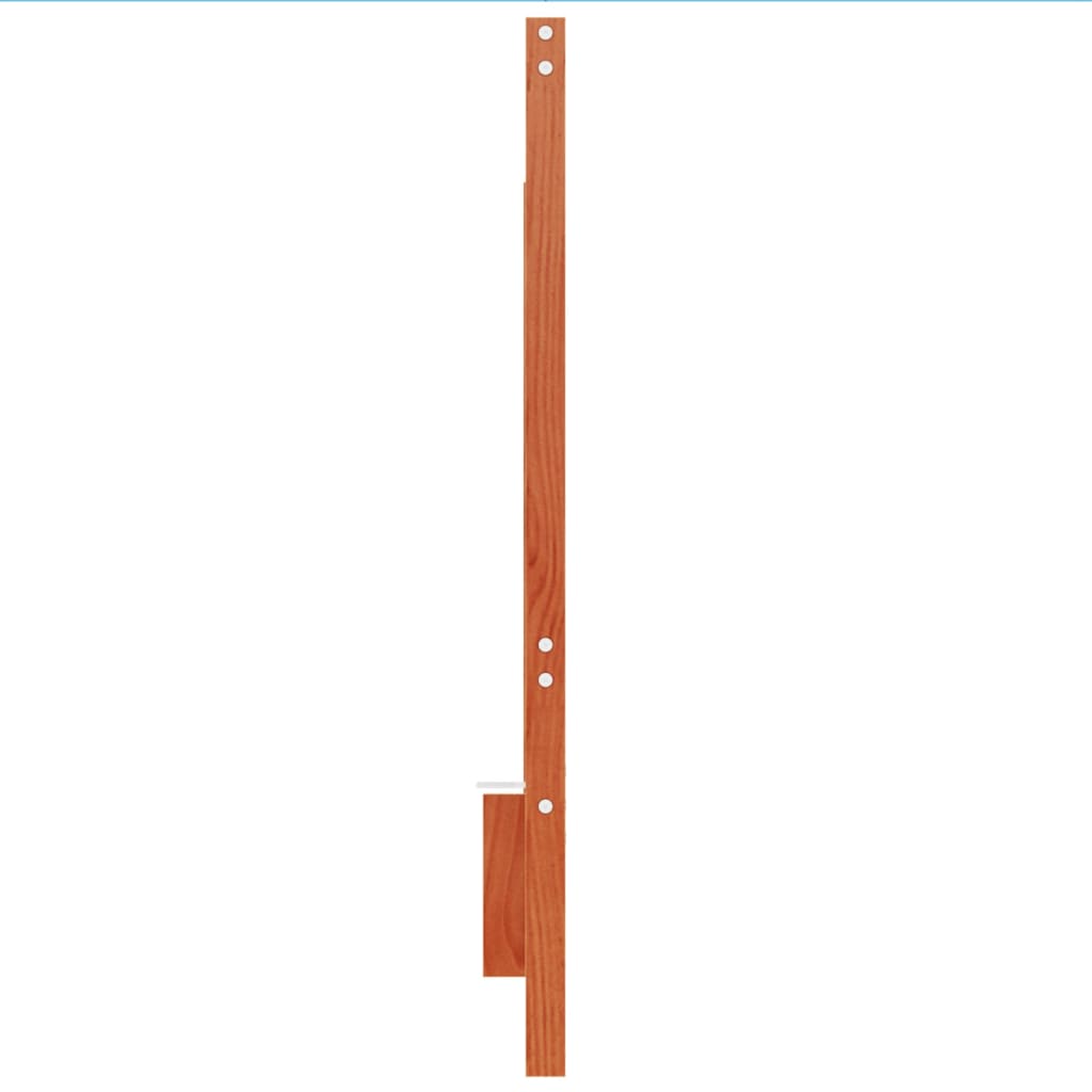 Solid Pine Headboard 135 cm - Wax Brown Finish