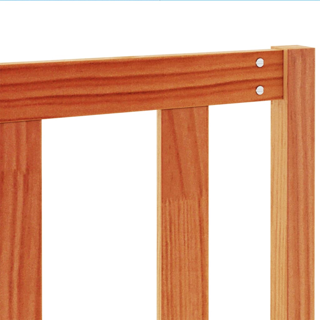 Solid Pine Headboard 135 cm - Wax Brown Finish