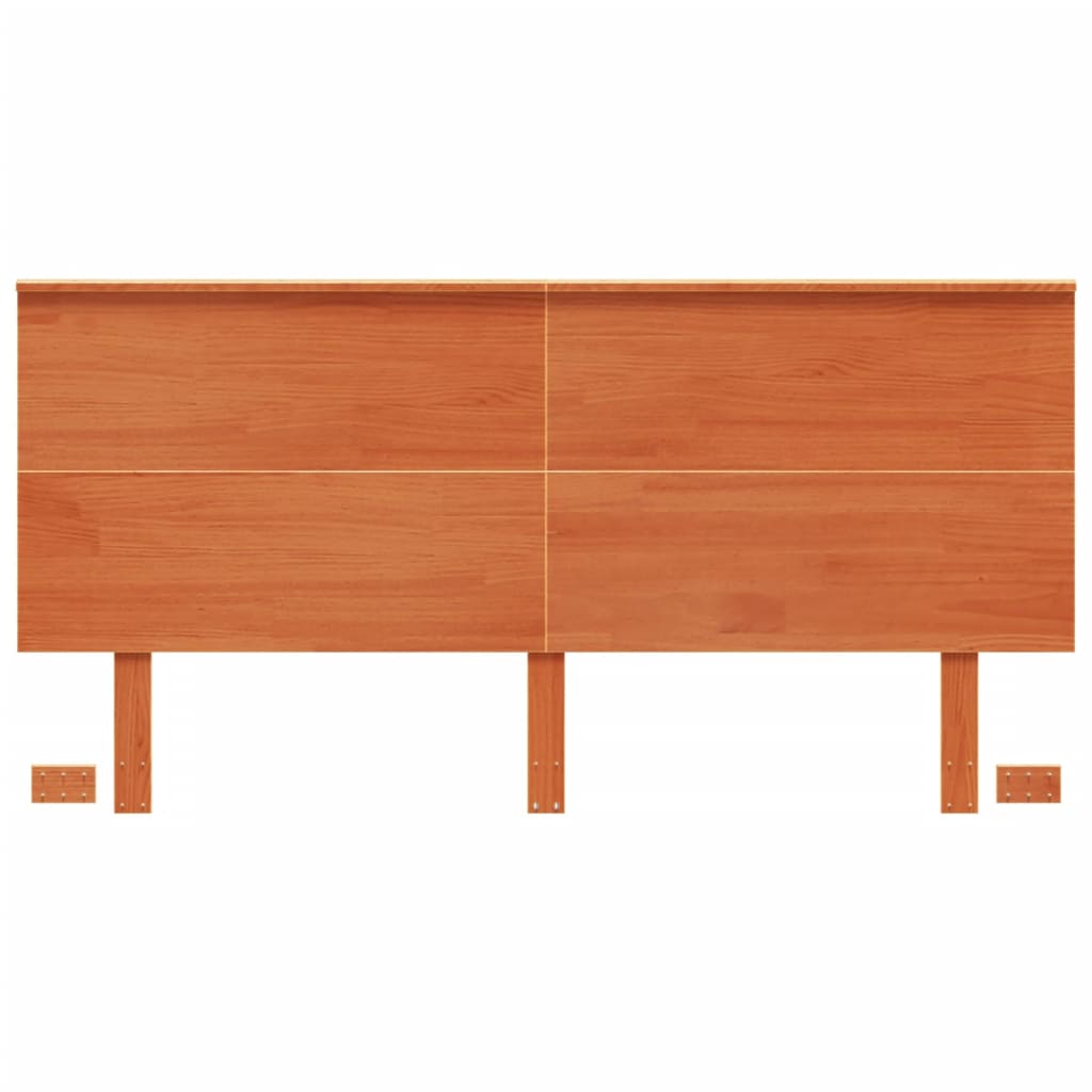 Solid Pine Headboard in Wax Brown, 160 cm – Elegant Bedroom Decor