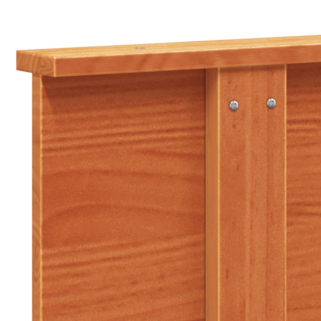 Solid Pine Headboard in Wax Brown, 160 cm – Elegant Bedroom Decor