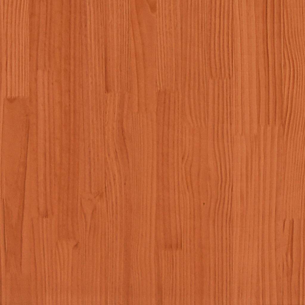 Solid Pine Day Bed Wax Brown 80x200cm - No Mattress Included