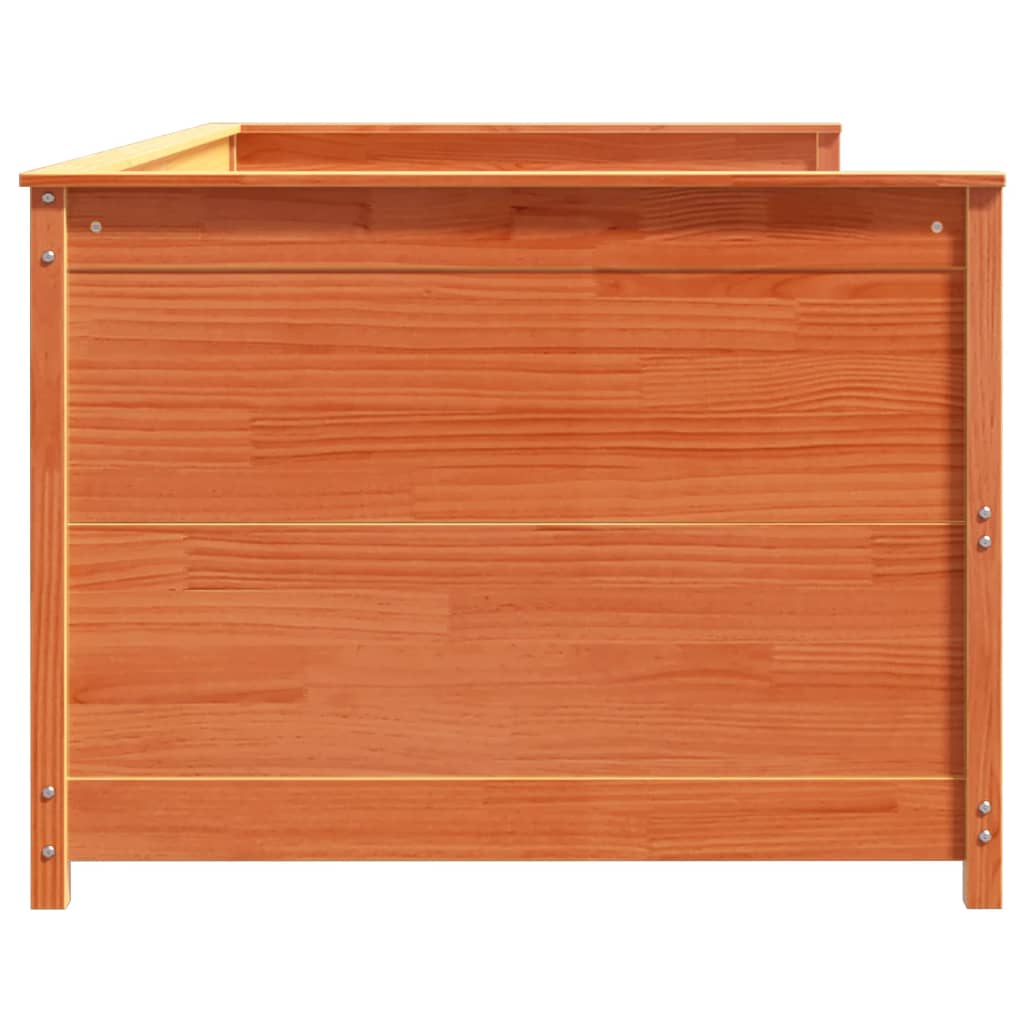 Day Bed without Mattress Wax Brown 100x200 cm Solid Wood Pine