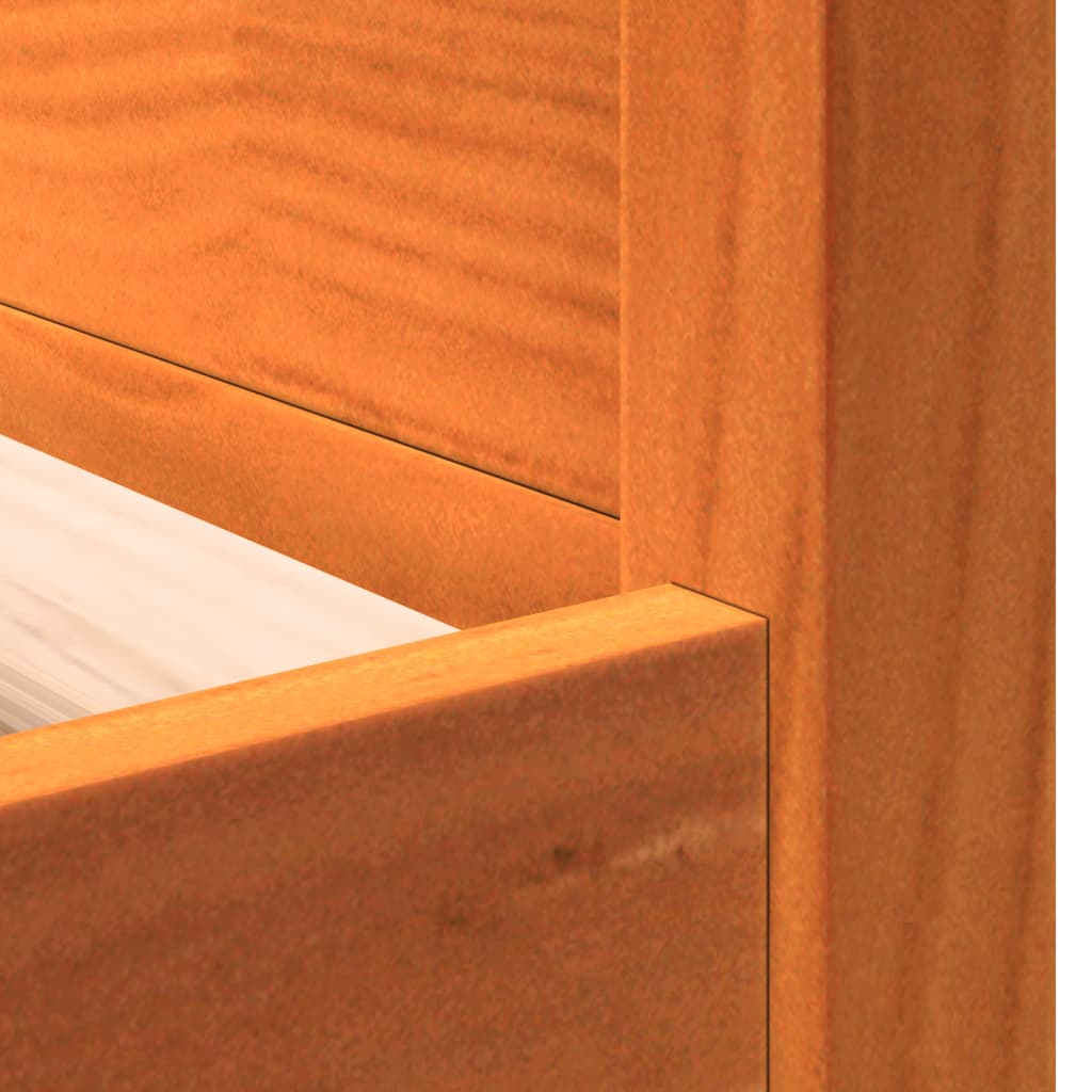 Day Bed without Mattress Wax Brown 100x200 cm Solid Wood Pine