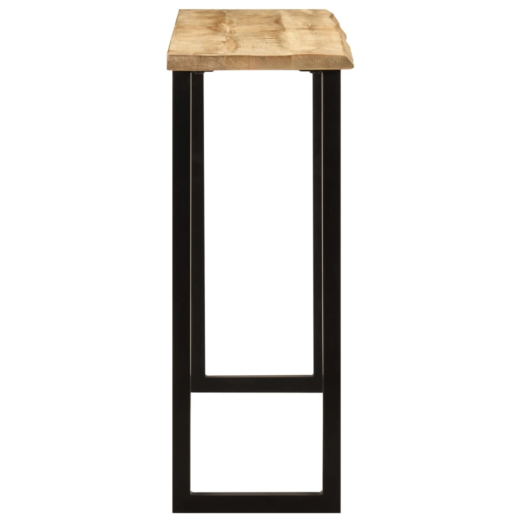 Live Edge Mango Wood Console Table 105x33x76 cm Solid Wood
