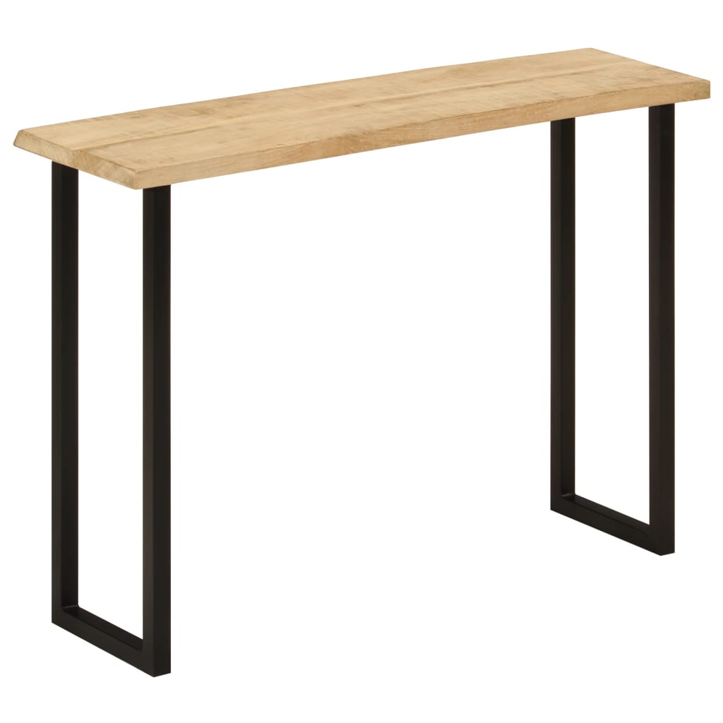 Live Edge Mango Wood Console Table 105x33x76 cm Solid Wood