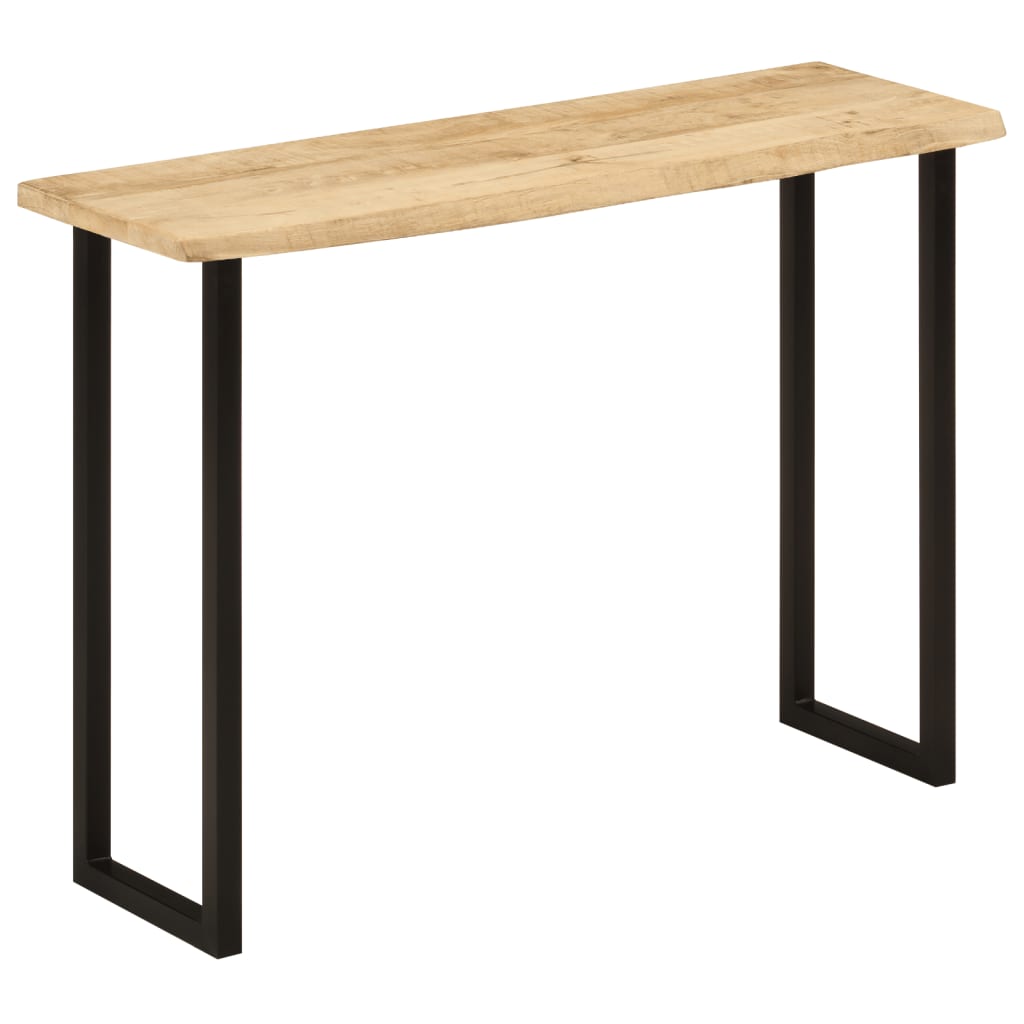 Live Edge Mango Wood Console Table 105x33x76 cm Solid Wood