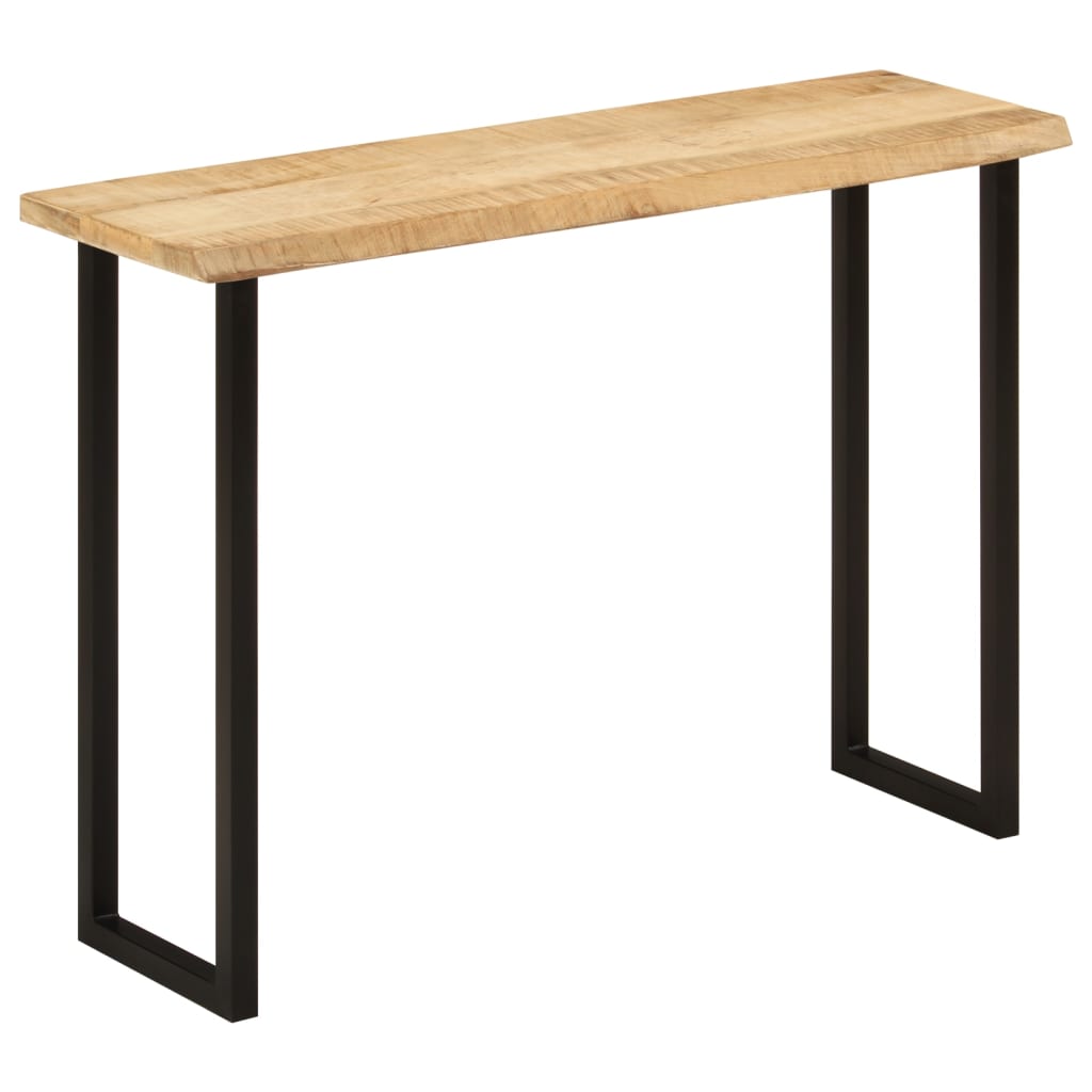 Live Edge Mango Wood Console Table 105x33x76 cm Solid Wood