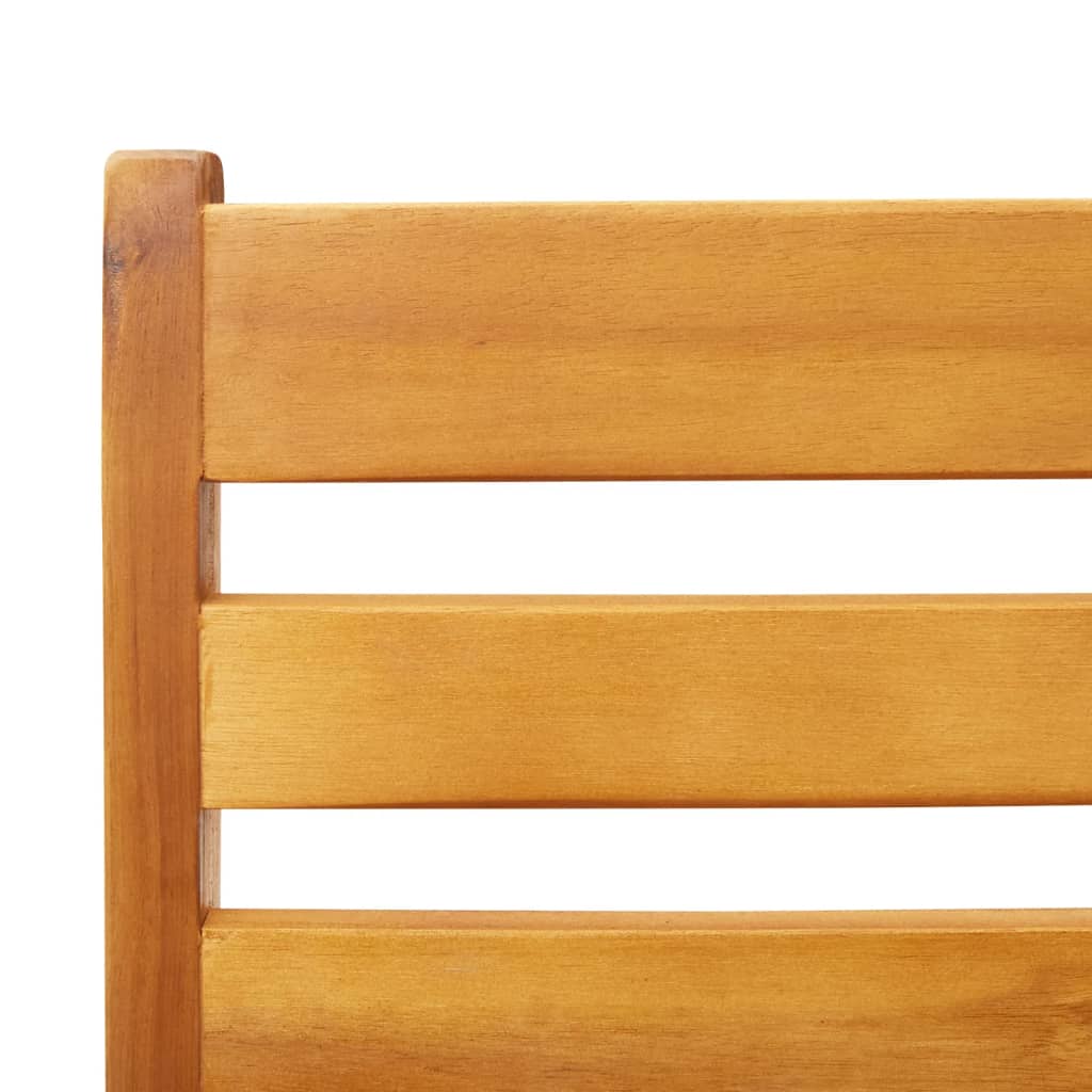 Solid Acacia Garden Sofa Chair Set, 2pcs, 66.5x65x81 cm