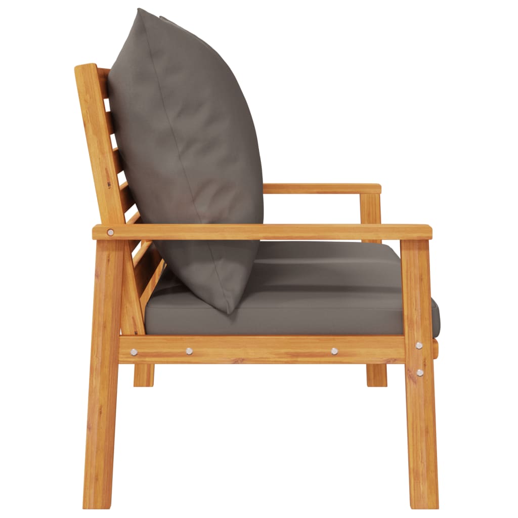 Solid Acacia Garden Sofa Bench 120cm with Cushion - Stylish & Durable