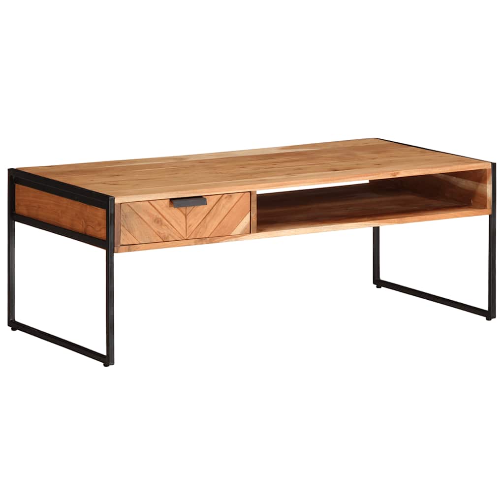 Coffee Table 110x55x40 cm Solid Wood Acacia