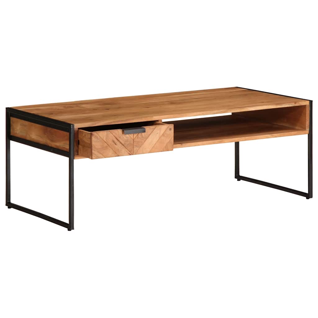 Coffee Table 110x55x40 cm Solid Wood Acacia
