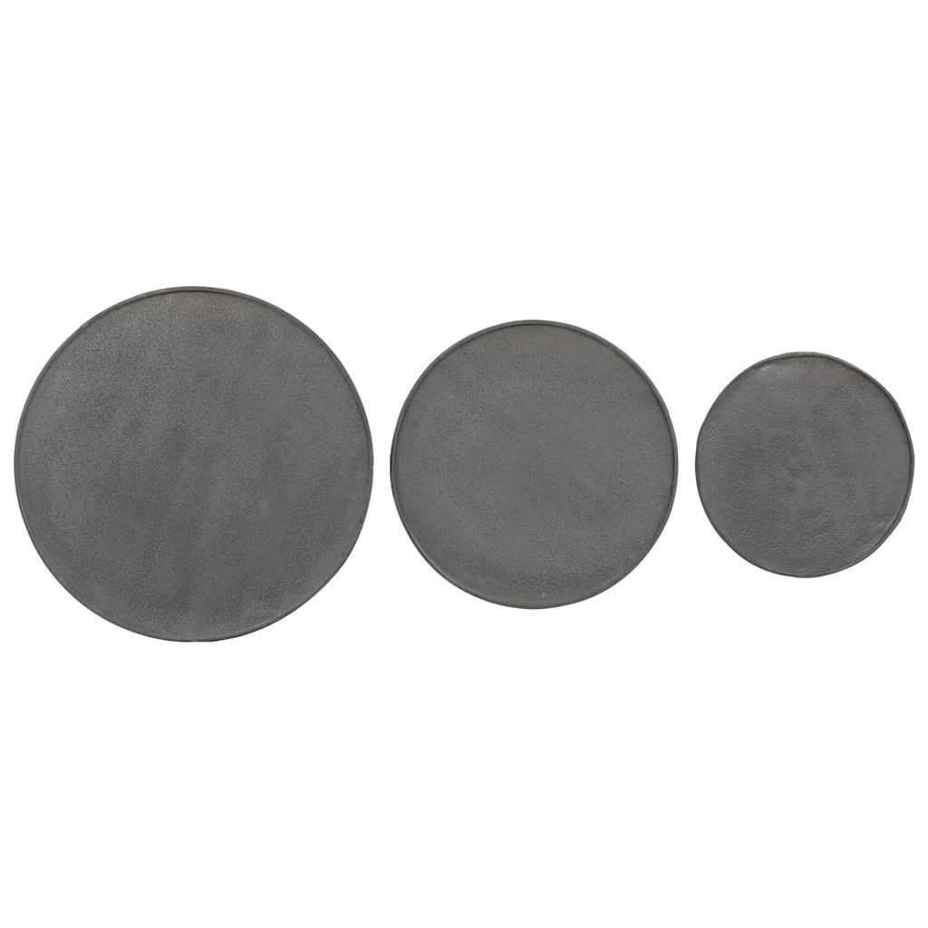 Coffee Table 3 pcs Black Engineered Wood
