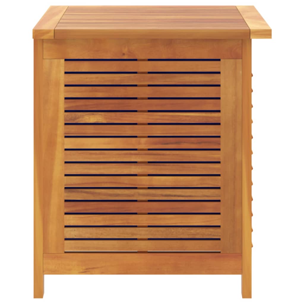 Acacia Wood Garden Storage Box with Louver 60x50x56 cm
