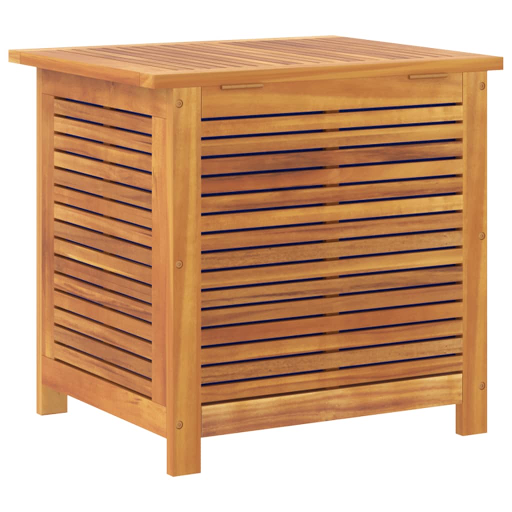 Acacia Wood Garden Storage Box with Louver 60x50x56 cm