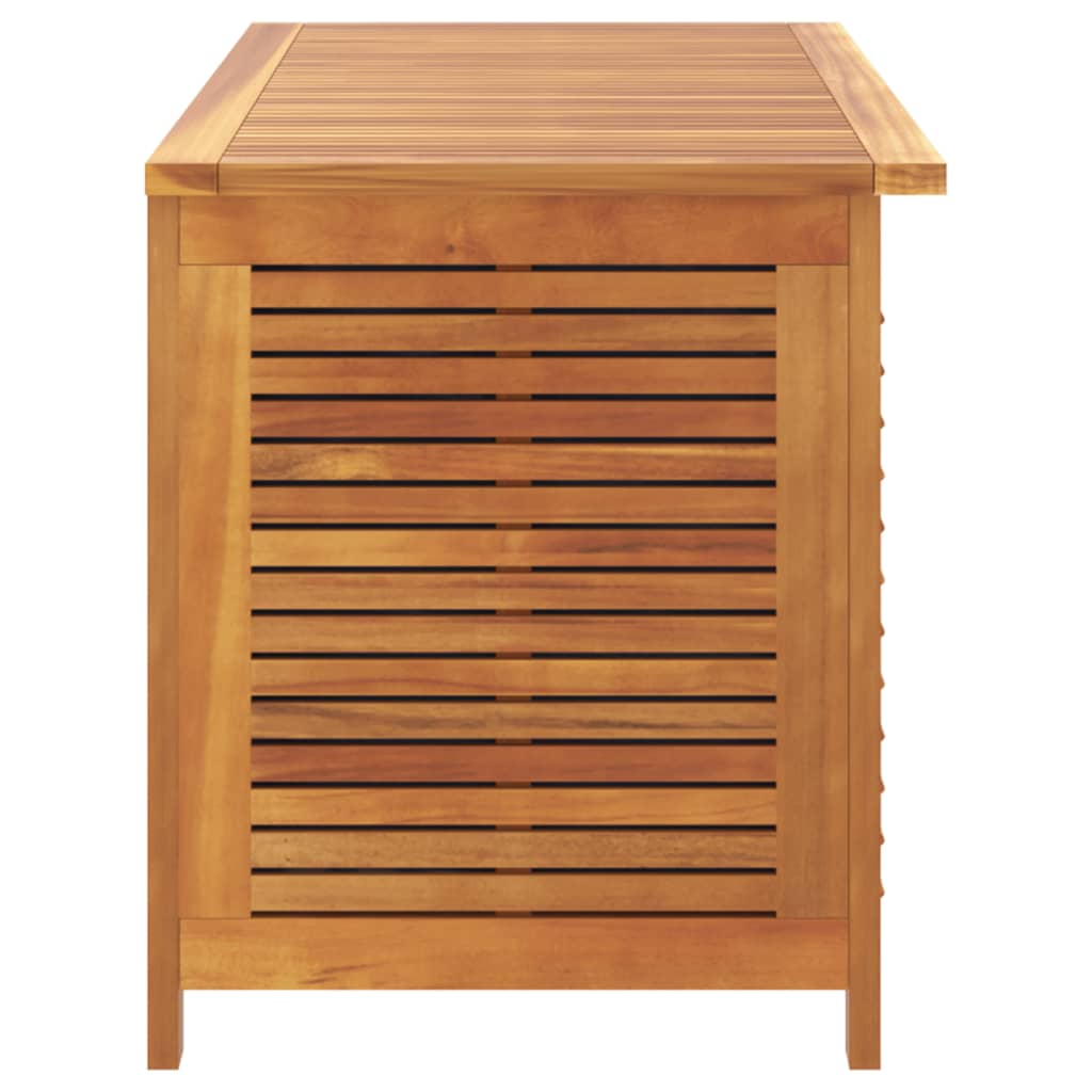 Acacia Wood Garden Storage Box with Louver 113x50x56 cm