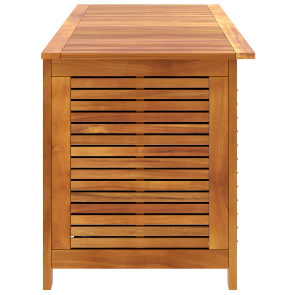 Acacia Wood Garden Storage Box with Louver 150x50x56 cm
