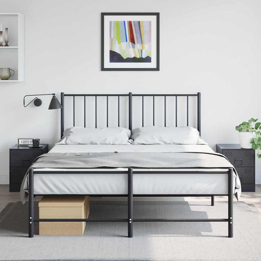 Black Steel Bedside Cabinets Set of 2 - 34.5x39x44 cm
