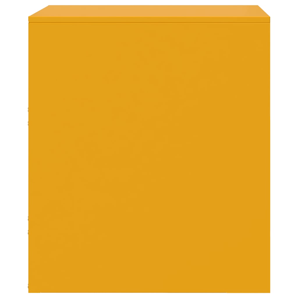 Yellow Steel Bedside Cabinets Set of 2 - 34.5x39x44 cm
