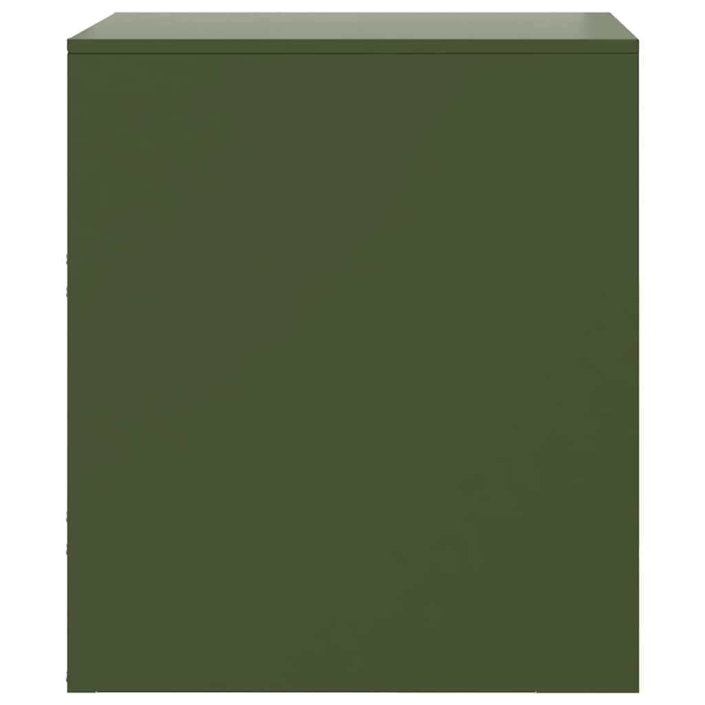 Set of 2 Green Steel Bedside Cabinets 34.5x39x44 cm