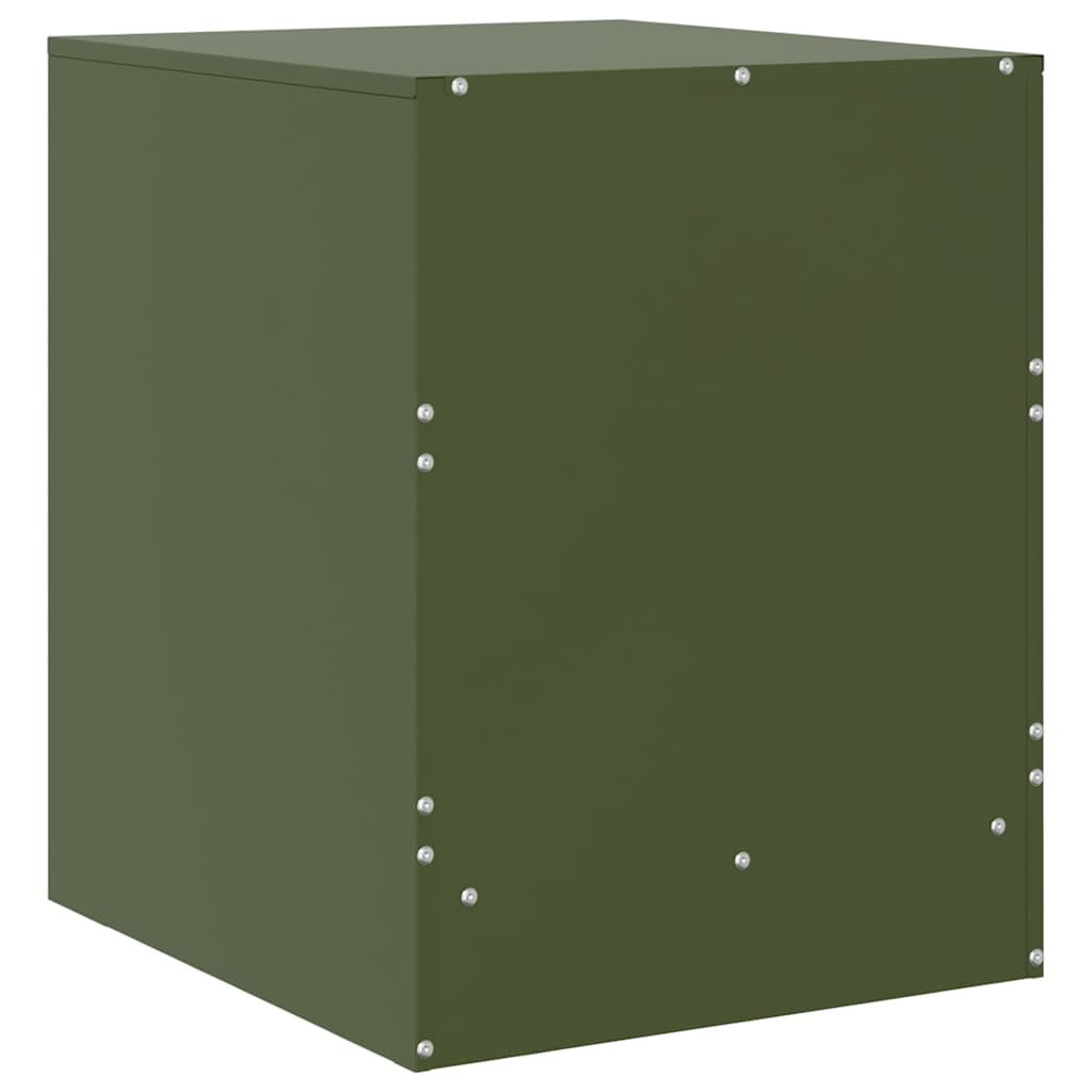 Set of 2 Green Steel Bedside Cabinets 34.5x39x44 cm