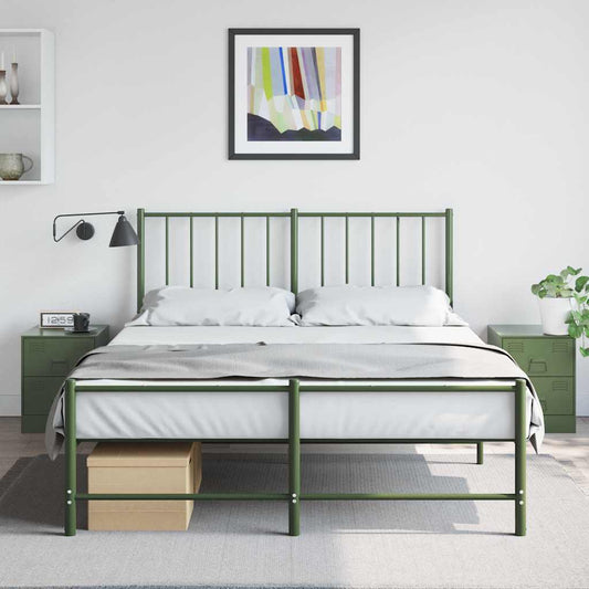 Set of 2 Green Steel Bedside Cabinets 34.5x39x44 cm