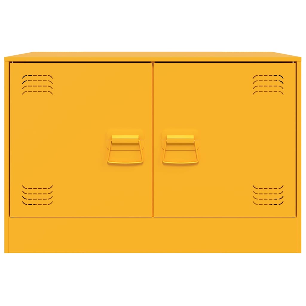 TV Cabinet Mustard Yellow 67x39x44 cm Steel