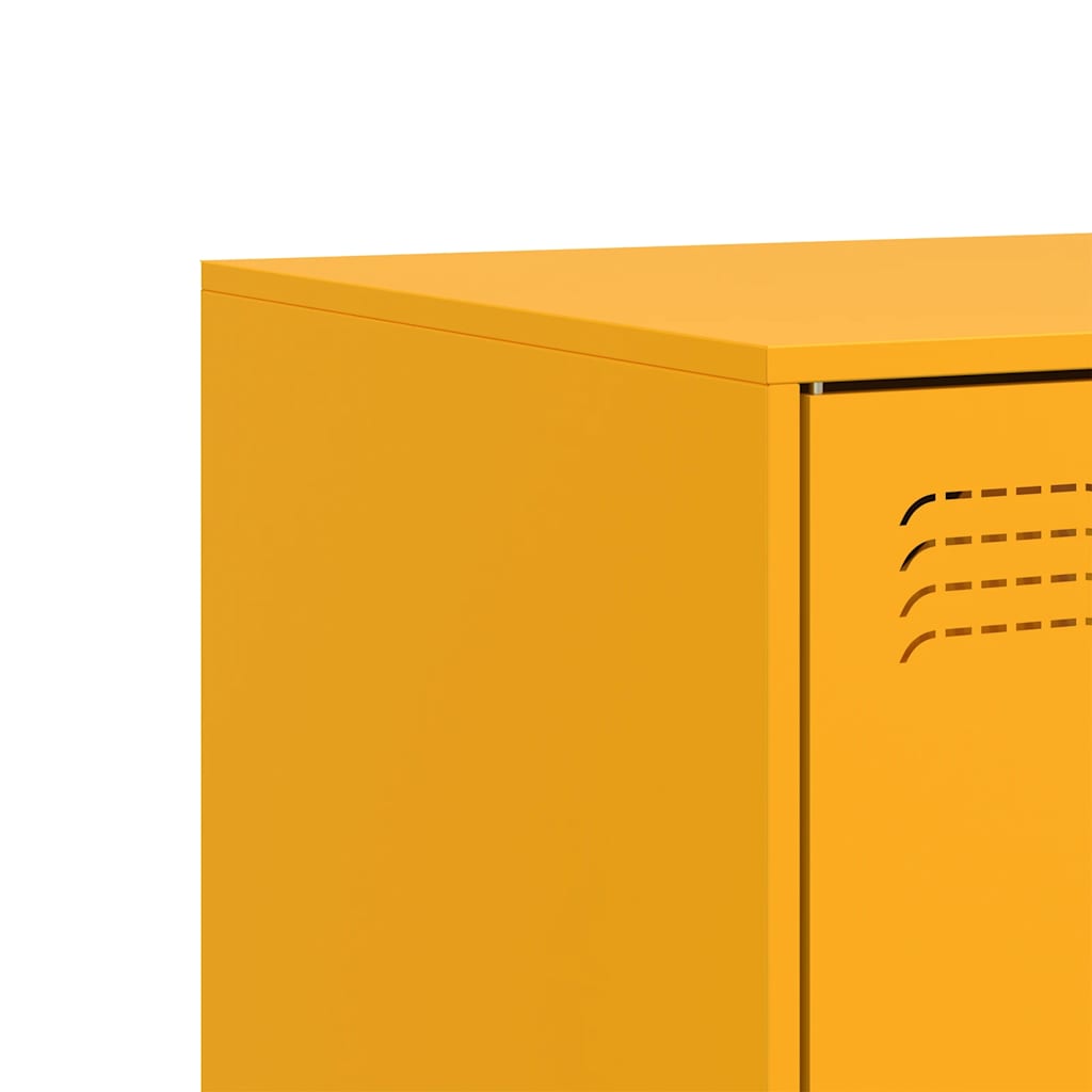 TV Cabinet Mustard Yellow 67x39x44 cm Steel