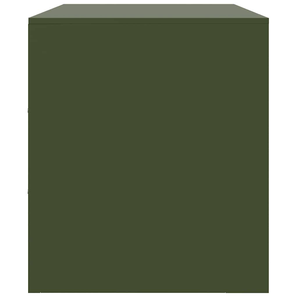 TV Cabinet Olive Green 67x39x44 cm Steel
