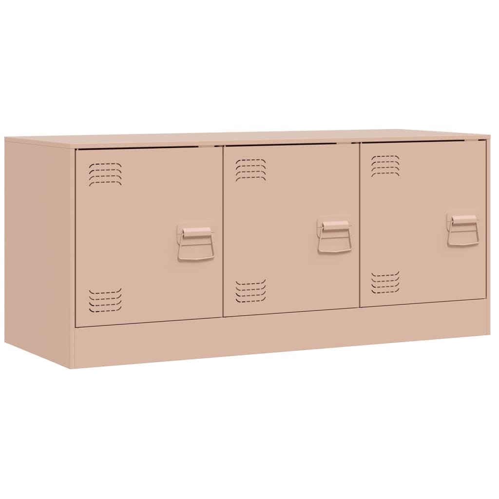 TV Cabinet Pink 99x39x44 cm Steel