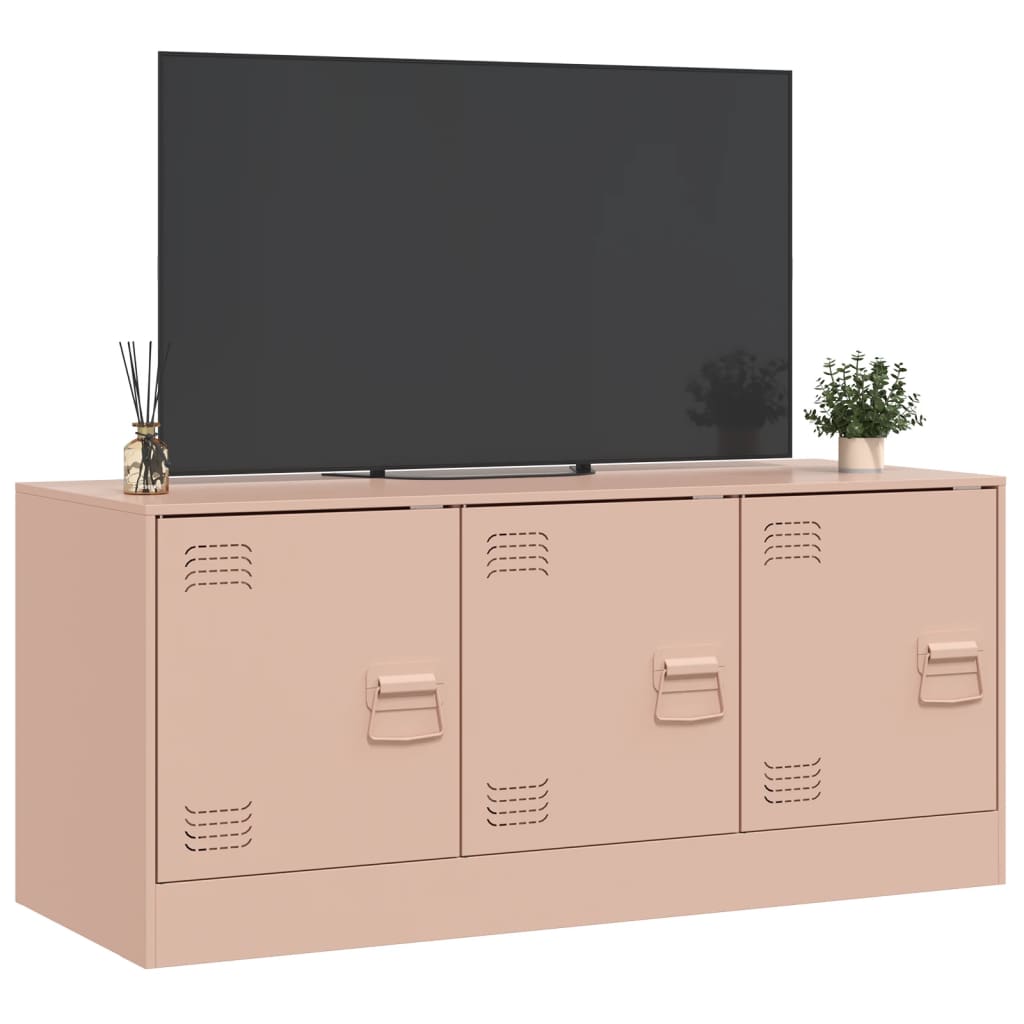 TV Cabinet Pink 99x39x44 cm Steel